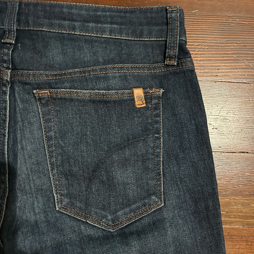 Joe's Jeans Women’s Deep Indigo Straight Jeans - Picture 4 of 5